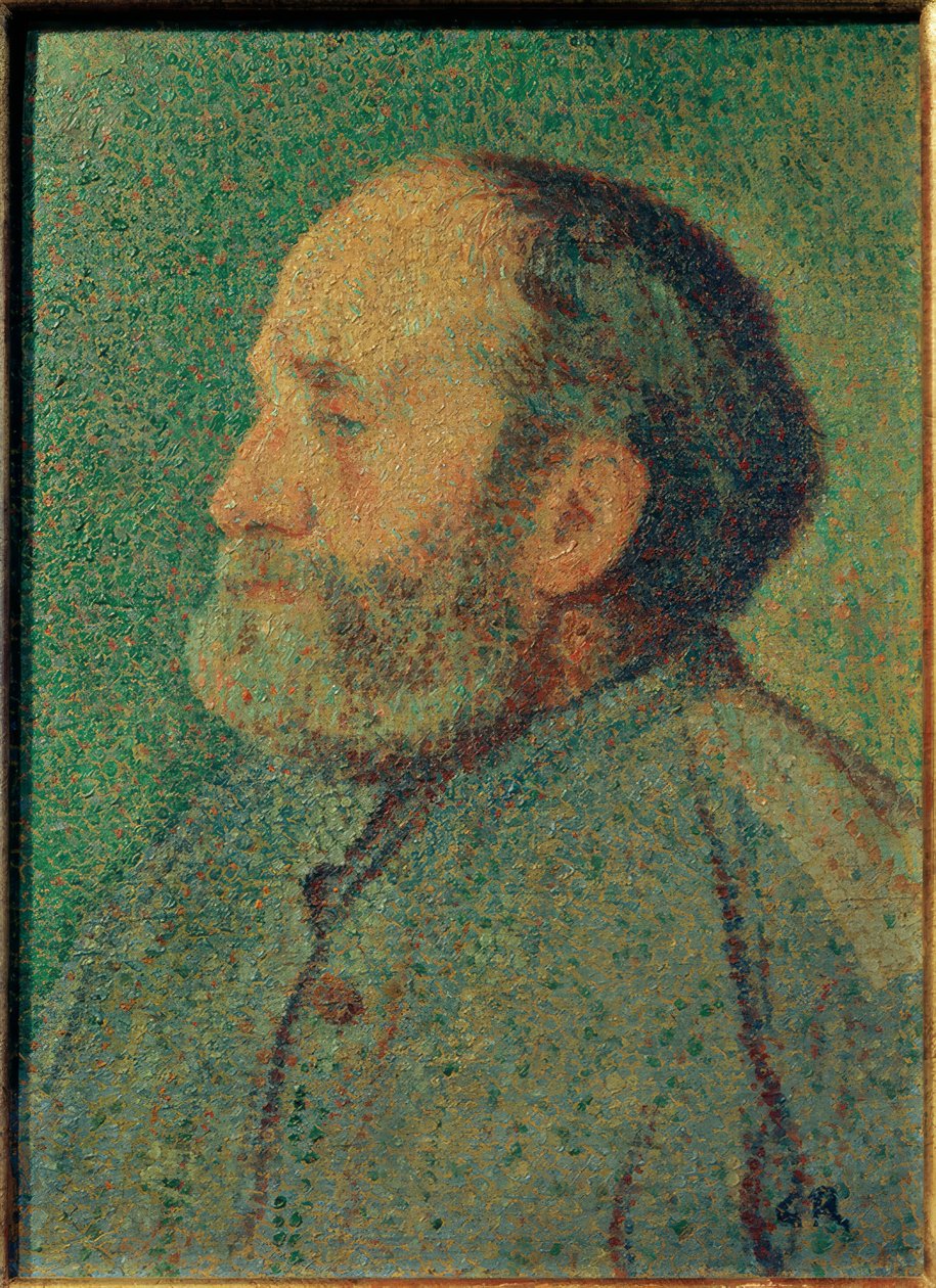 Portret brodatego mężczyzny autorstwa Christian Rohlfs