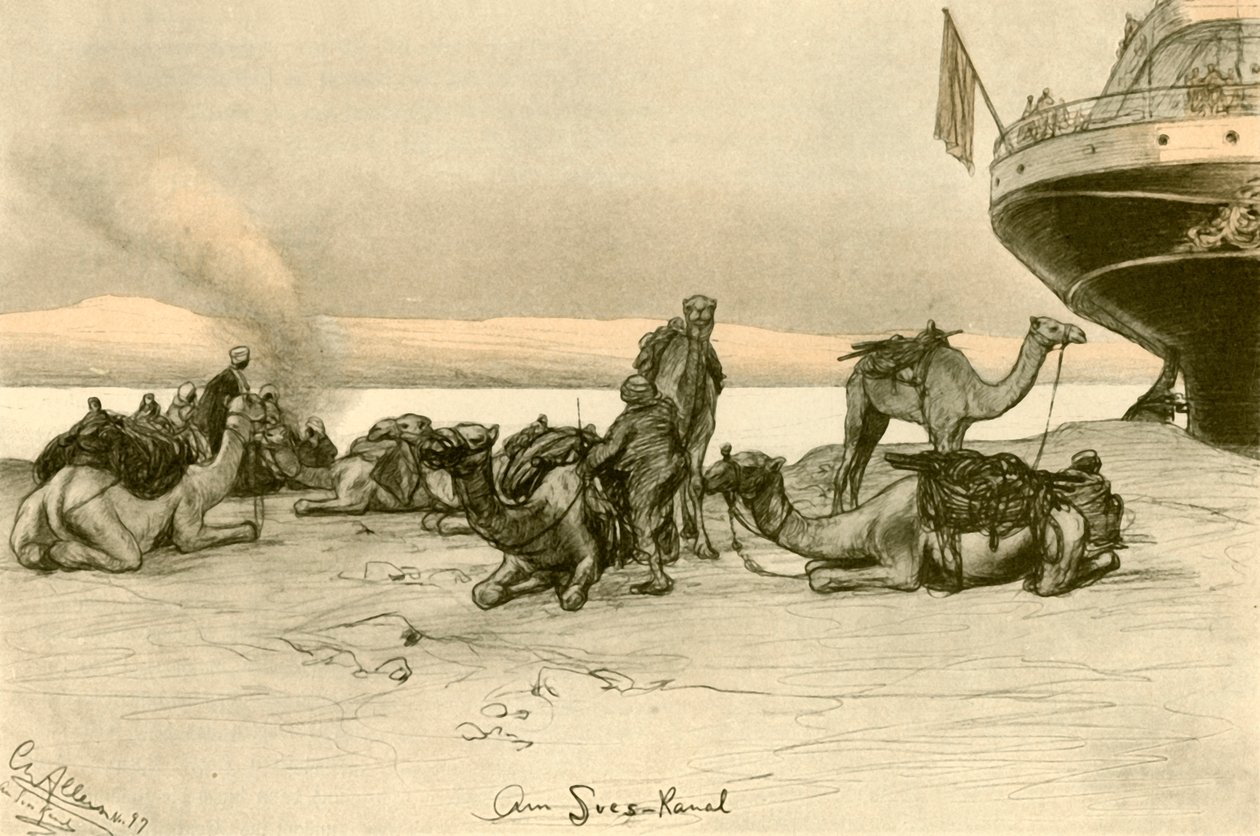 Nad Kanałem Sueskim, 1898. autorstwa Christian Wilhelm Allers