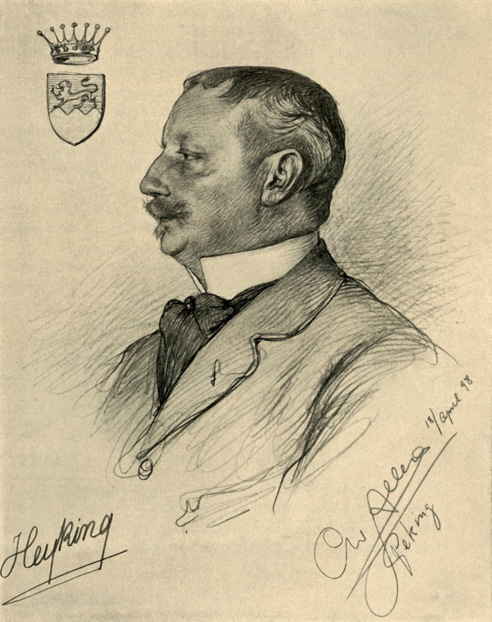 Edmund von Heyking, Pekin, 1898. autorstwa Christian Wilhelm Allers