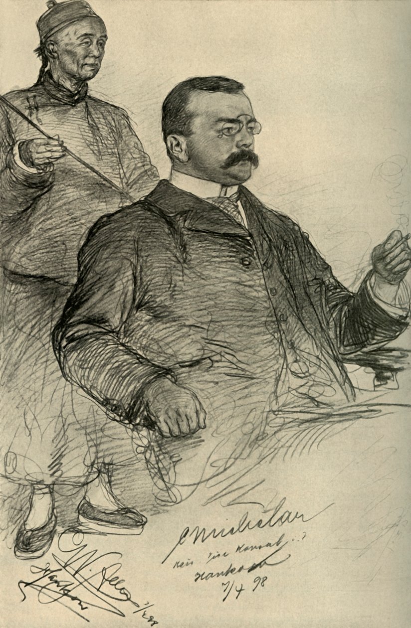 Europejczyk, Hankow, Chiny, 1898. autorstwa Christian Wilhelm Allers