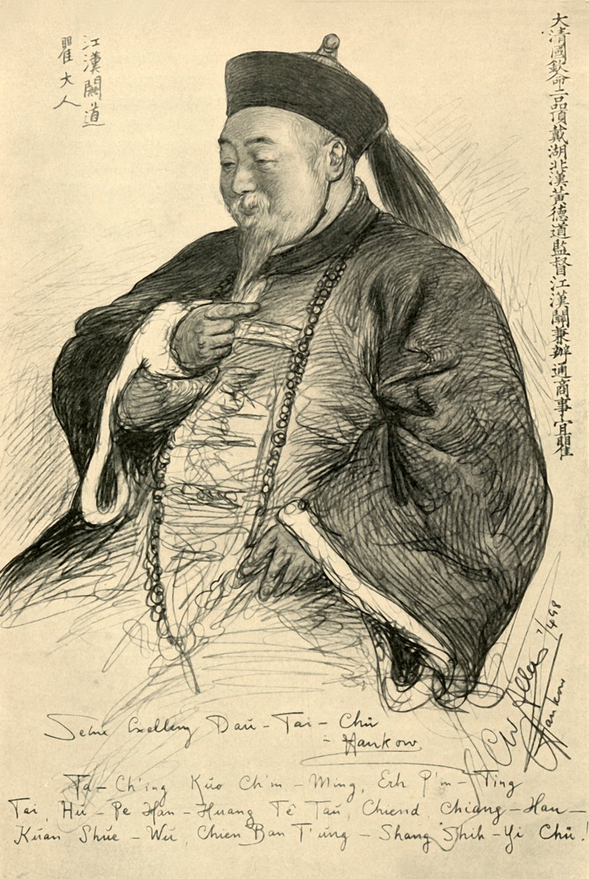Jego Ekscelencja Dao-Tai-Chu, Hankow, Chiny, 1898. autorstwa Christian Wilhelm Allers