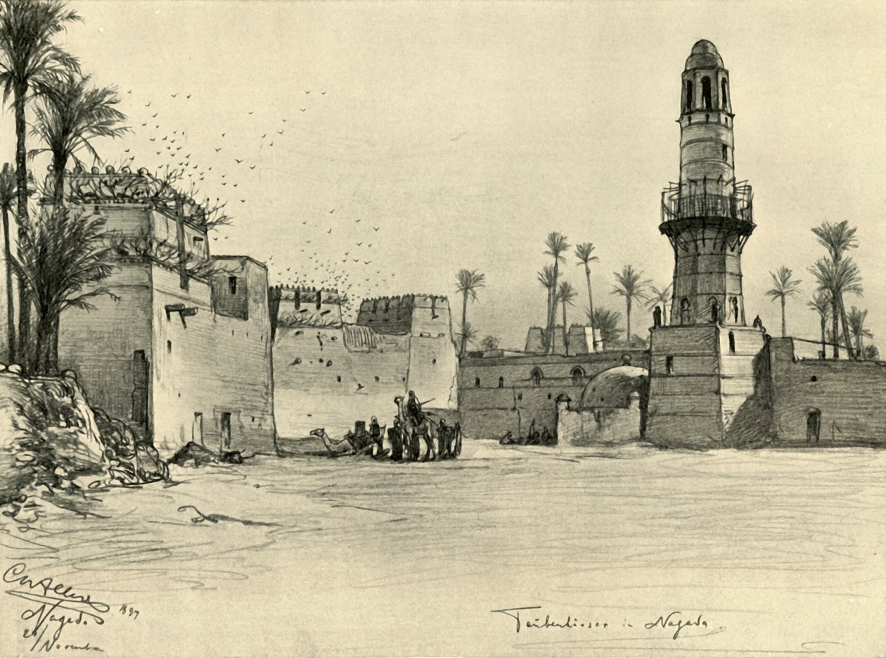 Domy w Nagadzie, Egipt, 1898. autorstwa Christian Wilhelm Allers