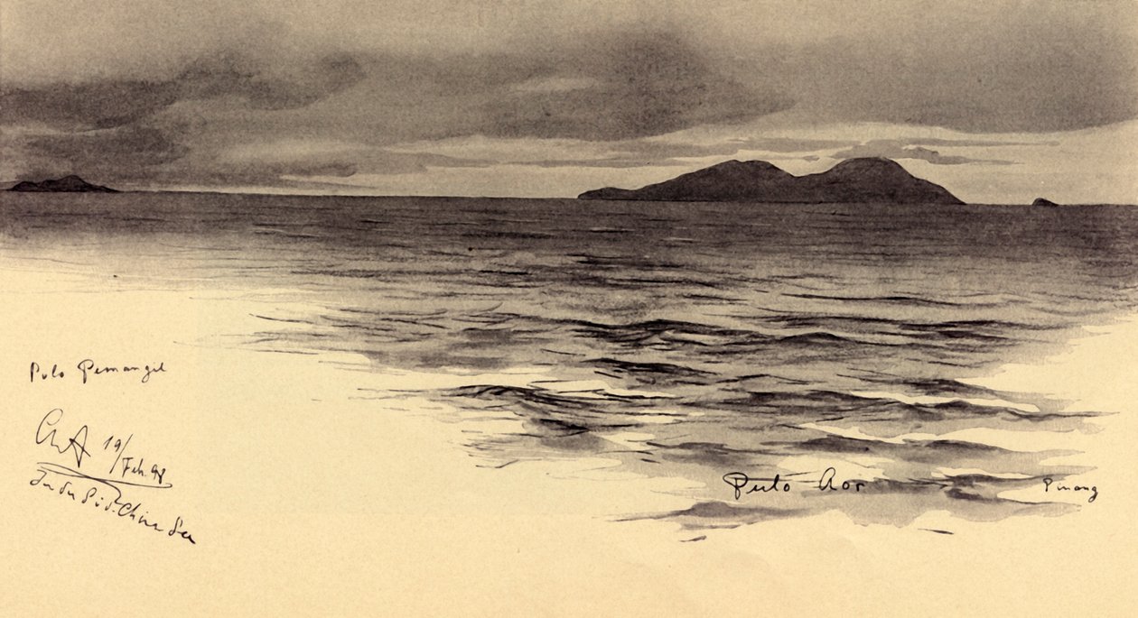 Wyspa Caller, Malaje, 1898. autorstwa Christian Wilhelm Allers