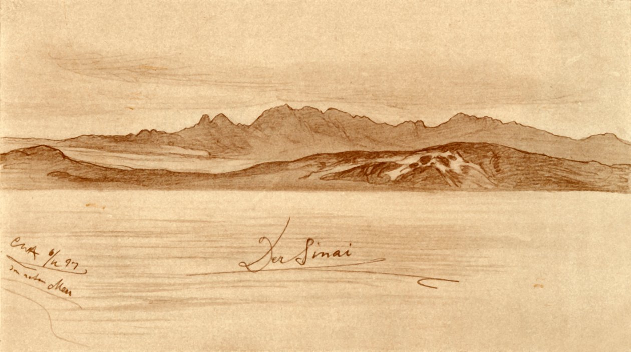 Synaj, Egipt, 1898. autorstwa Christian Wilhelm Allers