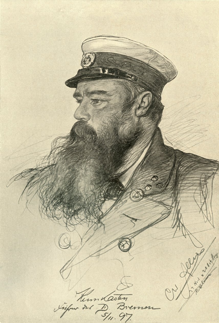 Kapitan „Bremy”, 1898. autorstwa Christian Wilhelm Allers
