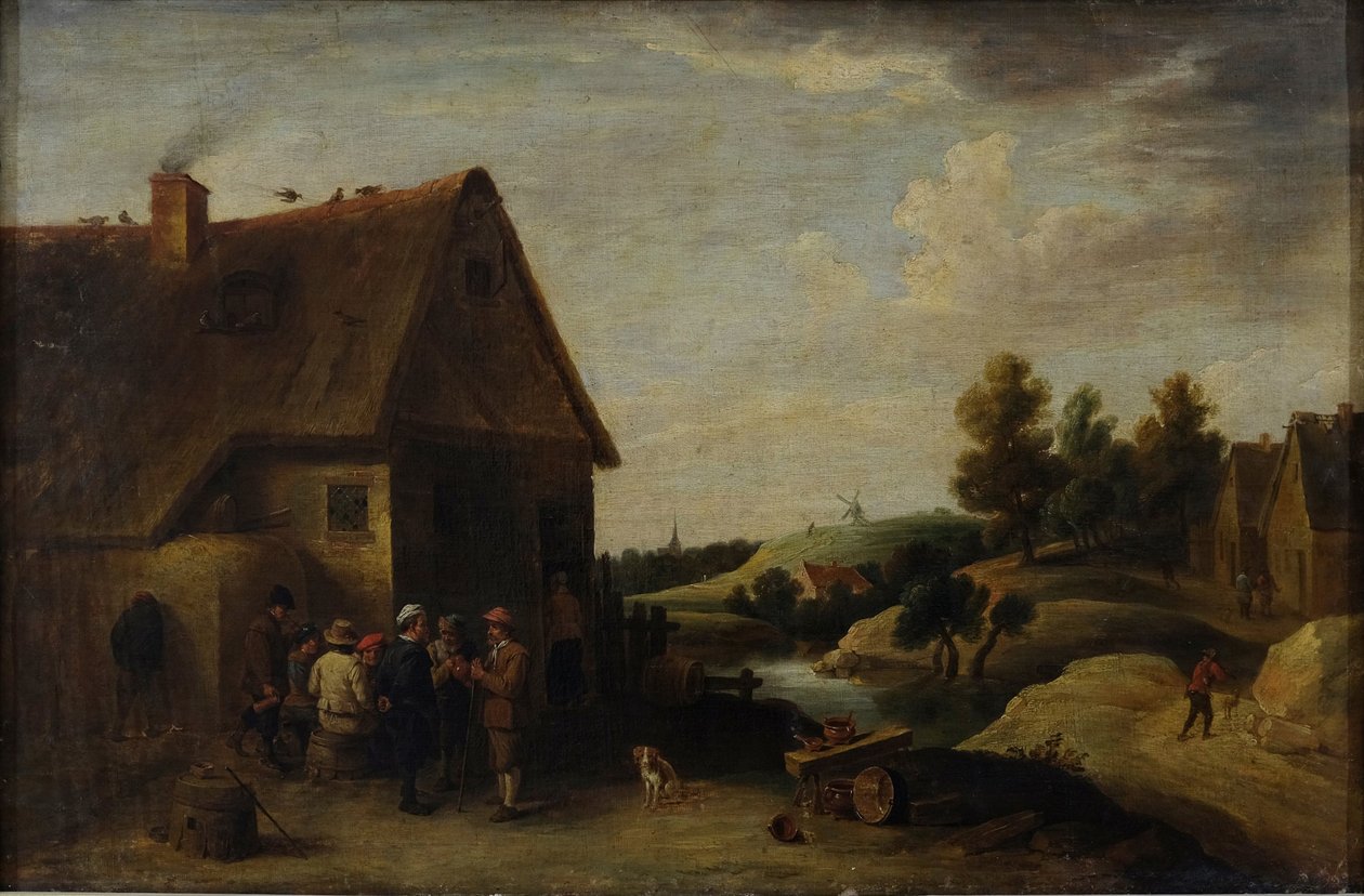 Scena z życia na wsi autorstwa Christian Wilhelm Ernst Dietrich
