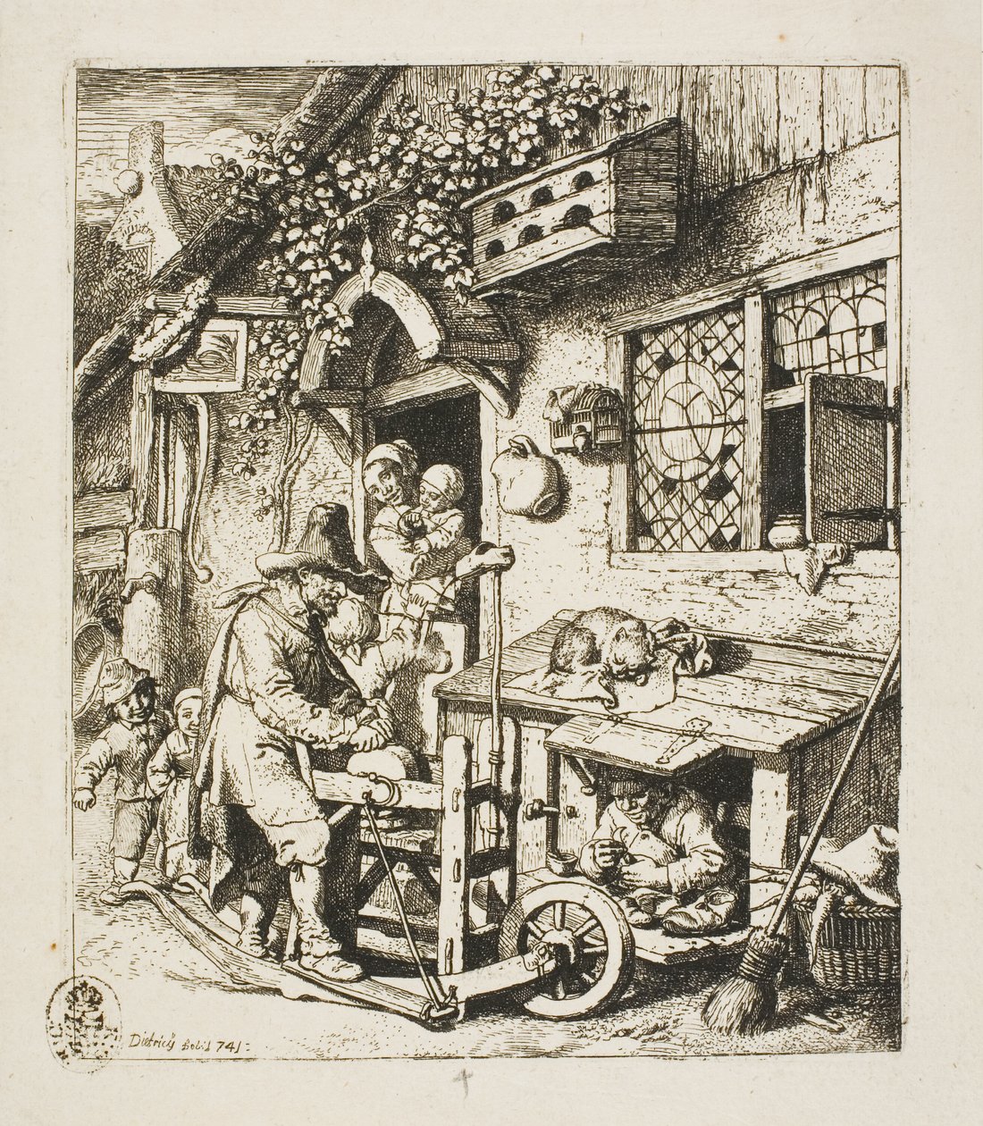 Szlifierka do nożyc autorstwa Christian Wilhelm Ernst Dietrich