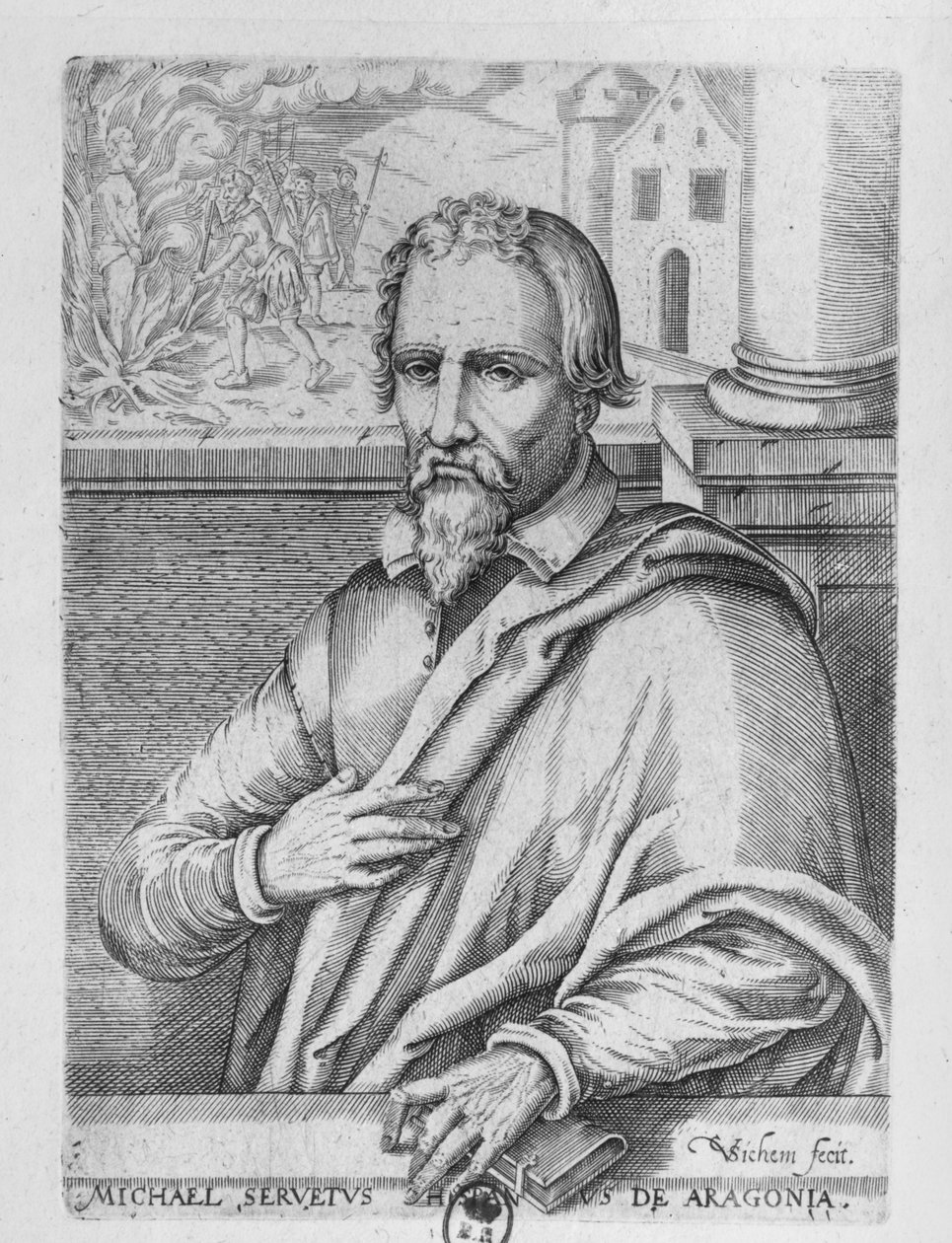 Michał Serwet (1511-53) autorstwa Christoffel van the Elder Sichem