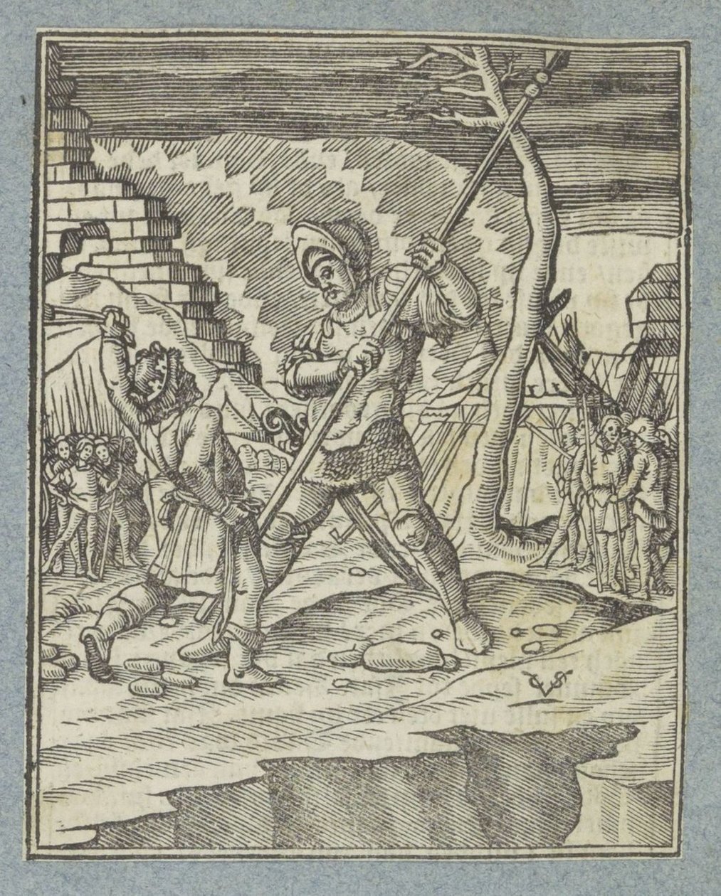Dawid pokonuje Goliata autorstwa Christoffel van Sichem (II)