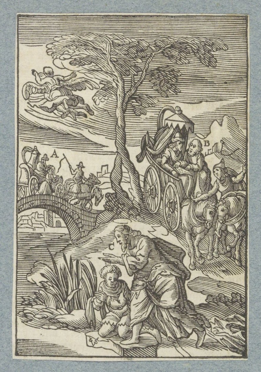 Chrzest eunucha autorstwa Christoffel van Sichem (II)