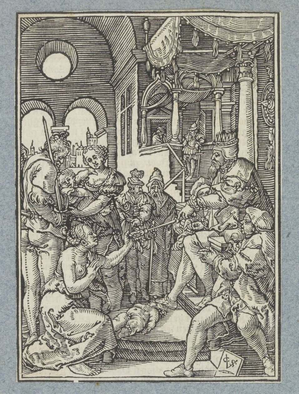 Wyrok Salomona autorstwa Christoffel van Sichem (II)