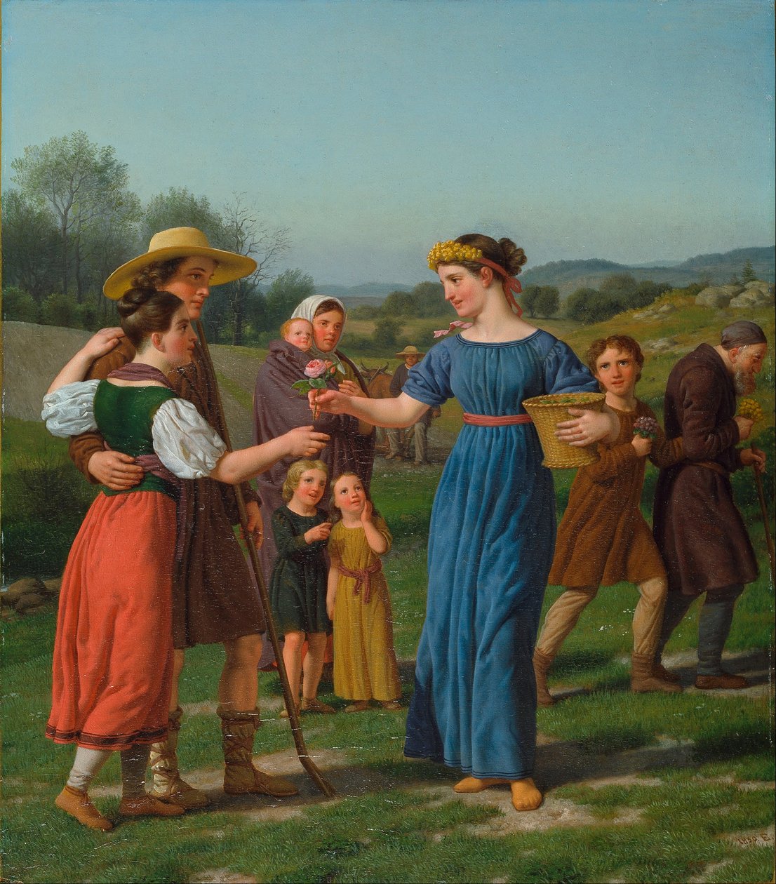 Panna z daleka Z wiersza Schillera autorstwa Christoffer Wilhelm Eckersberg