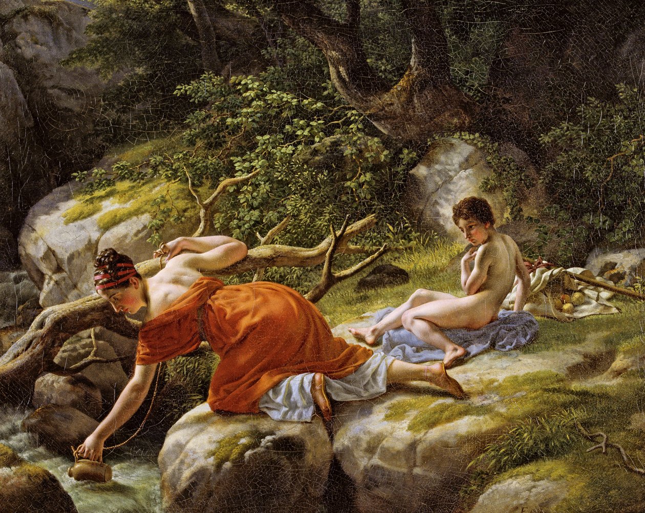 Hagar i Izmael na pustyni autorstwa Christoffer Wilhelm Eckersberg