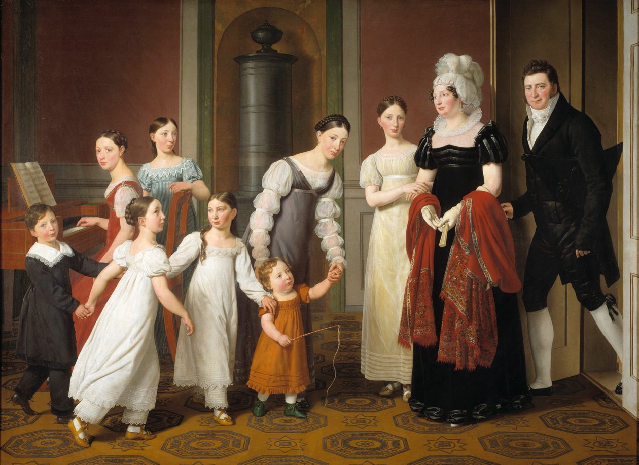 Rodzina Nathansonów, 1818. autorstwa Christoffer Wilhelm Eckersberg