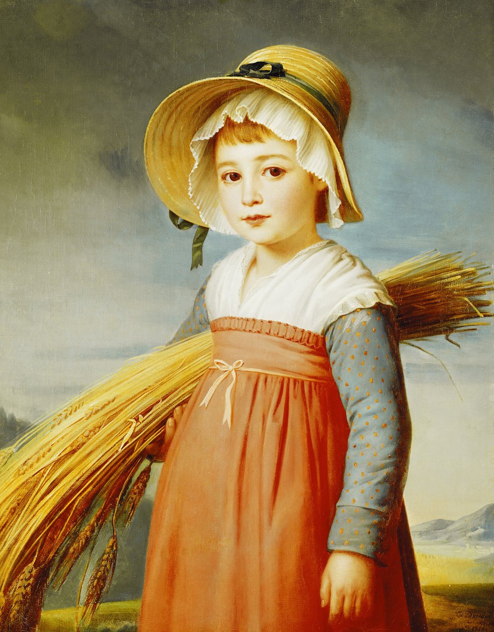 Mały Gleaner, 1824 autorstwa Christophe Thomas Degeorge