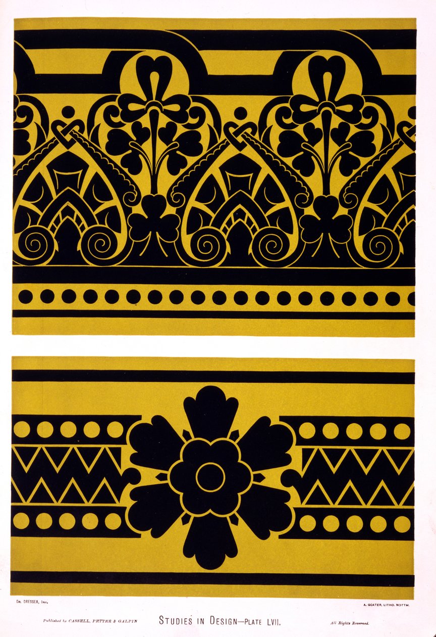 Ilustracja ze „Studies in Design” Christophera Dressera, wydanej w 1876 r. autorstwa Christopher Dresser