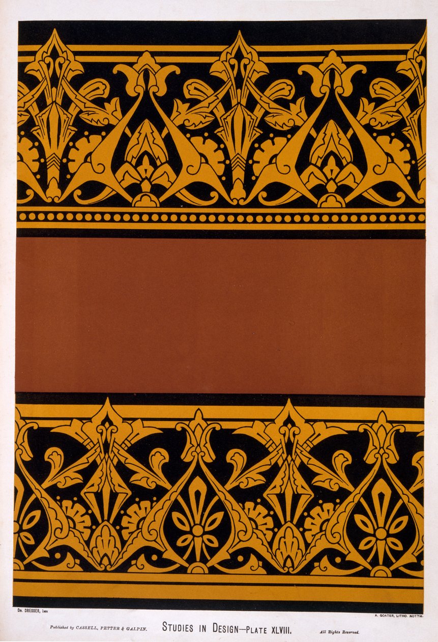 Ilustracja ze „Studies in Design” Christophera Dressera, wydanej w 1876 r. autorstwa Christopher Dresser