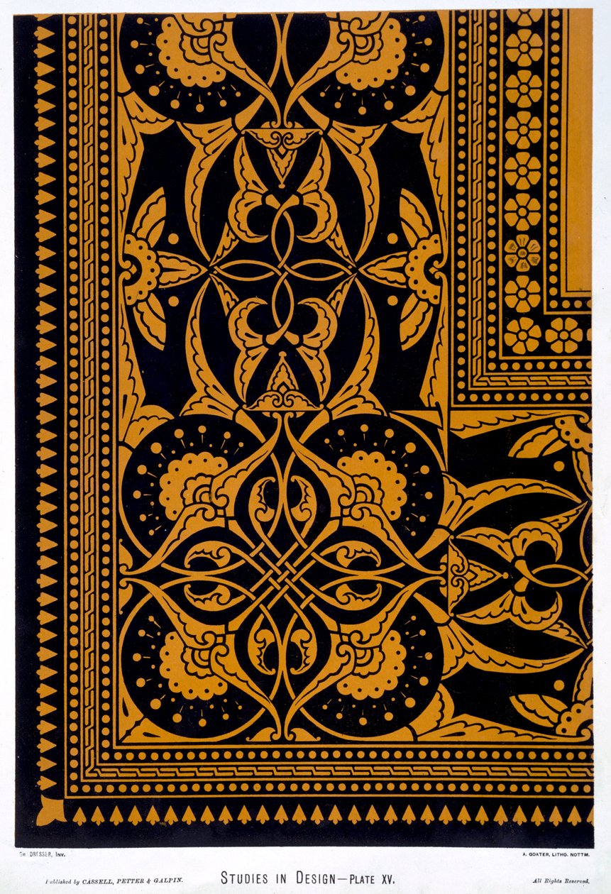 Ilustracja z "Studies in Design", rytowana przez A. Goatera, ok. 1874-76 autorstwa Christopher Dresser