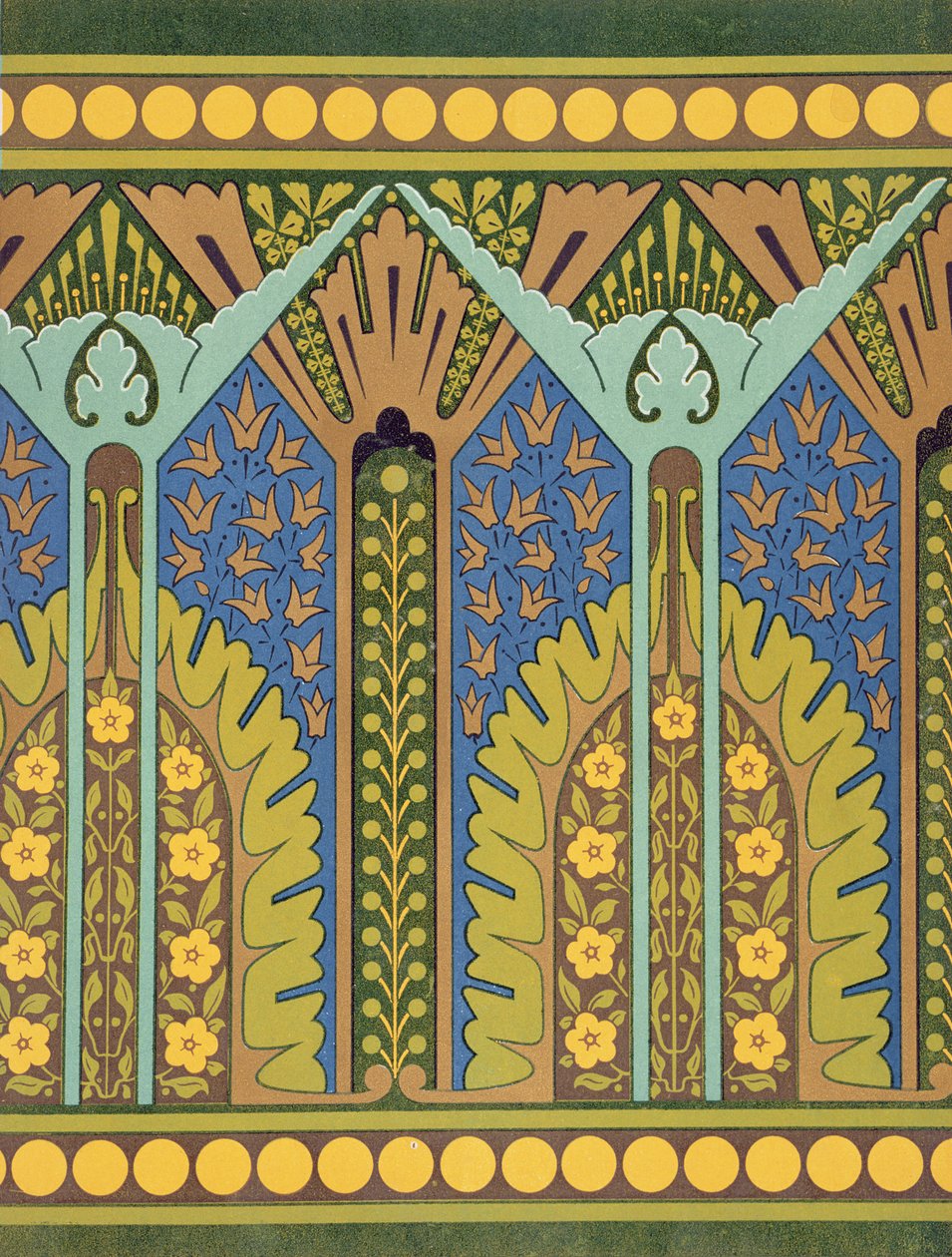 Tabliczka III ze „Studiów w projektowaniu”, c.1874-76 autorstwa Christopher Dresser