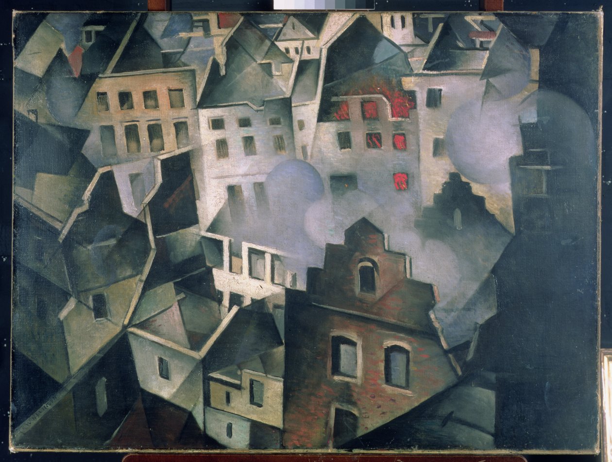 Ypres po pierwszym bombardowaniu autorstwa Christopher Richard Wynne Nevinson