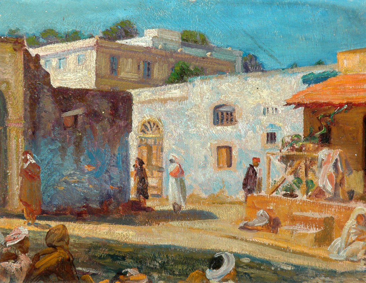 Scena uliczna w Tangerze, 1914 autorstwa Christopher Williams