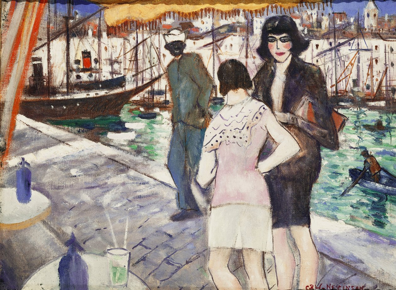 przy nabrzeżu, autorstwa Christopher Richard Wynne Nevinson