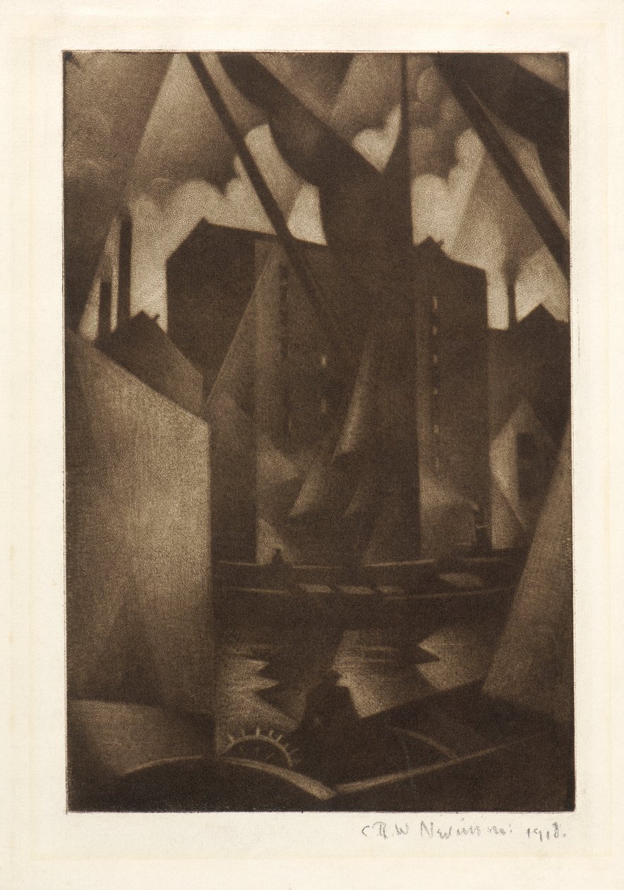Doki, 1918 autorstwa Christopher Richard Wynne Nevinson