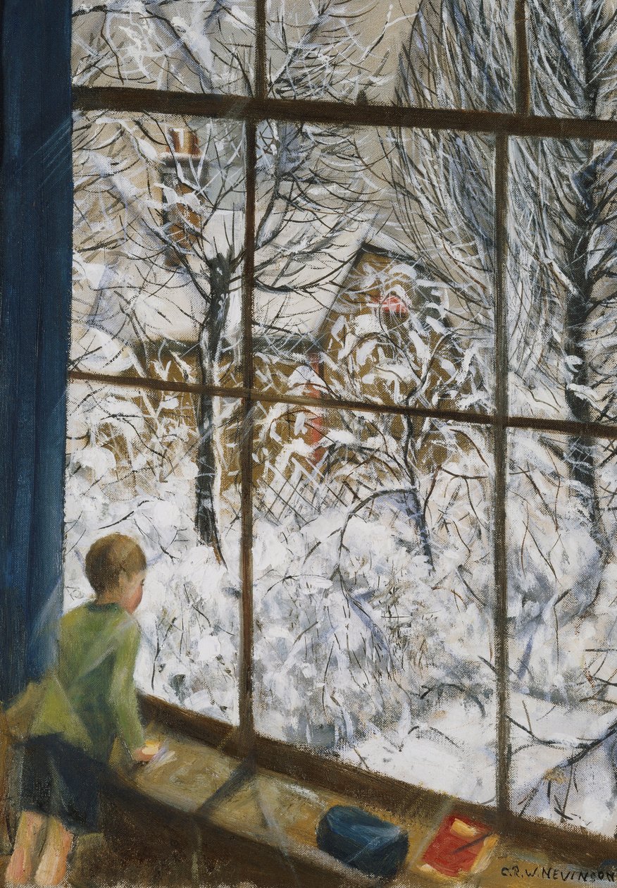 Patrząc na śnieg autorstwa Christopher Richard Wynne Nevinson