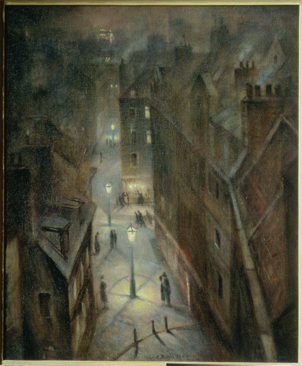 Soho Zmierzch, ok.1924 autorstwa Christopher Richard Wynne Nevinson