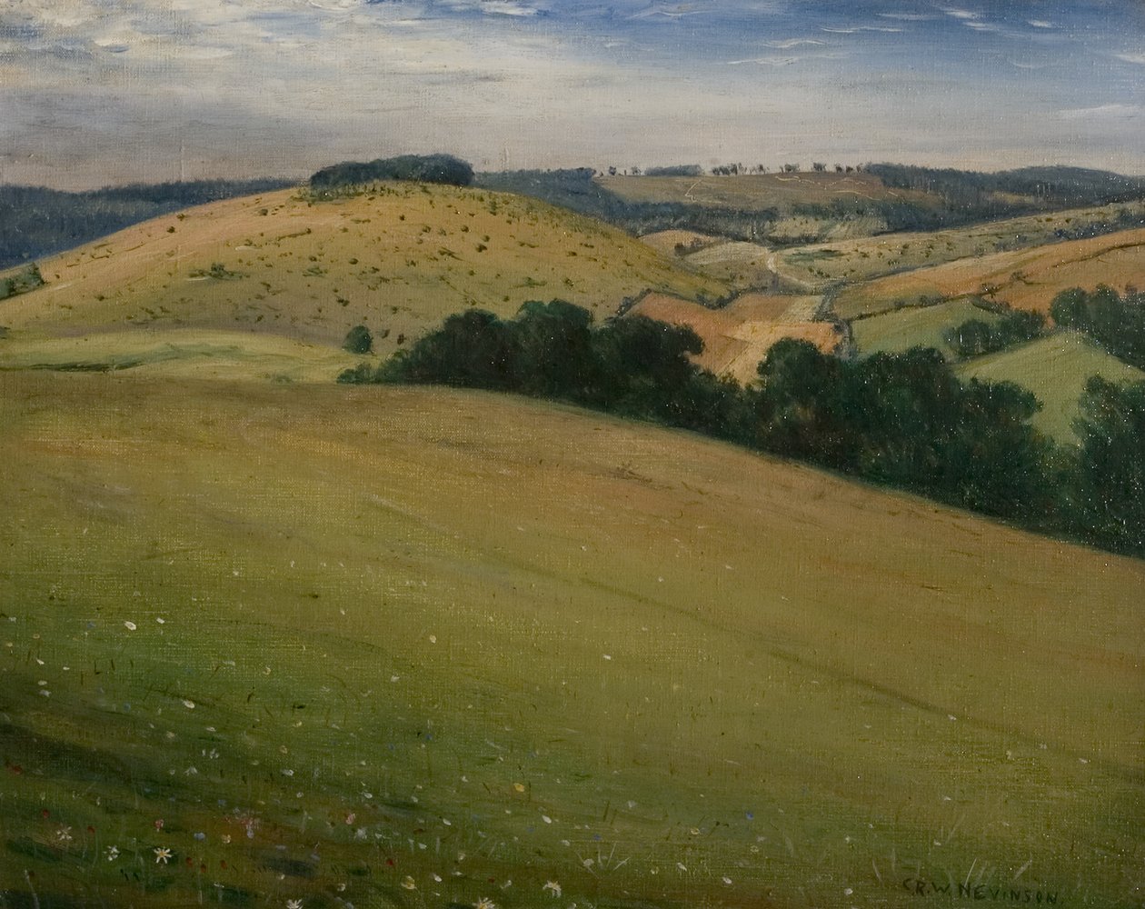 Lato w Downs, 1946 autorstwa Christopher Richard Wynne Nevinson