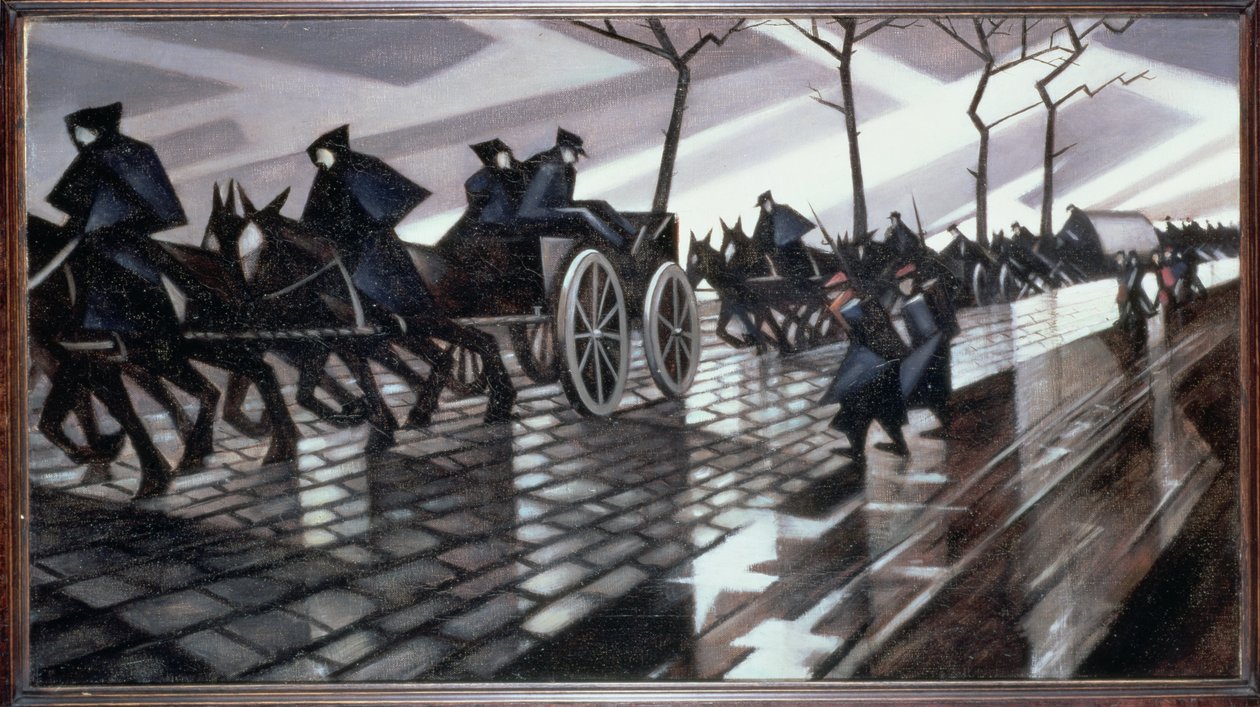 Droga do Ypres autorstwa Christopher Richard Wynne Nevinson