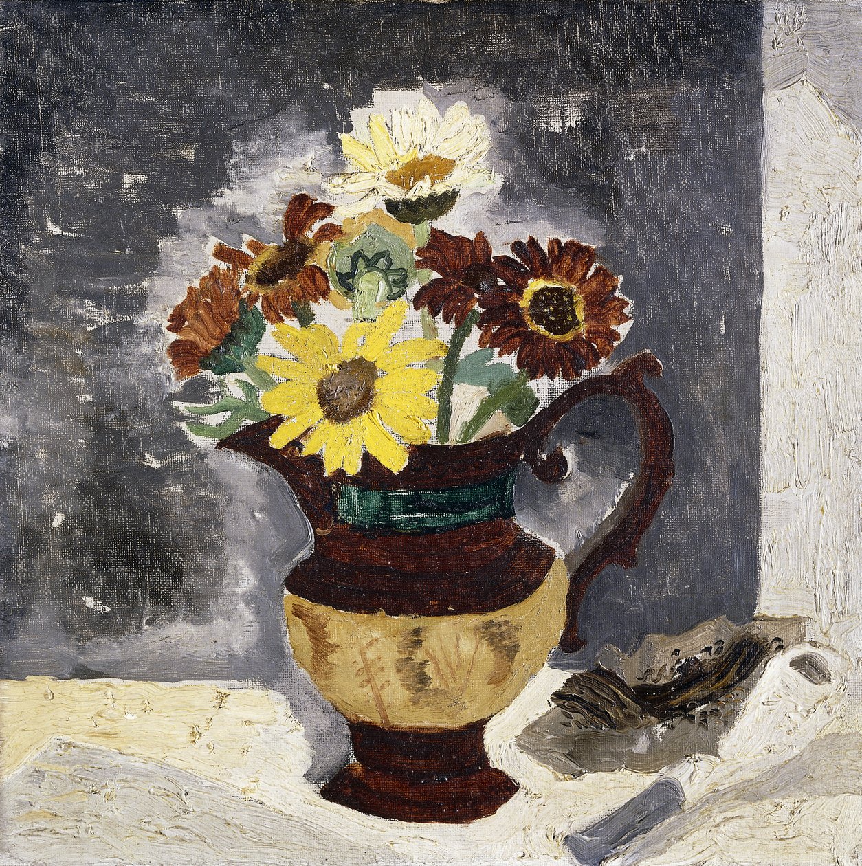 Stokrotki w błyszczącym dzbanku, St. Ives autorstwa Christopher Wood
