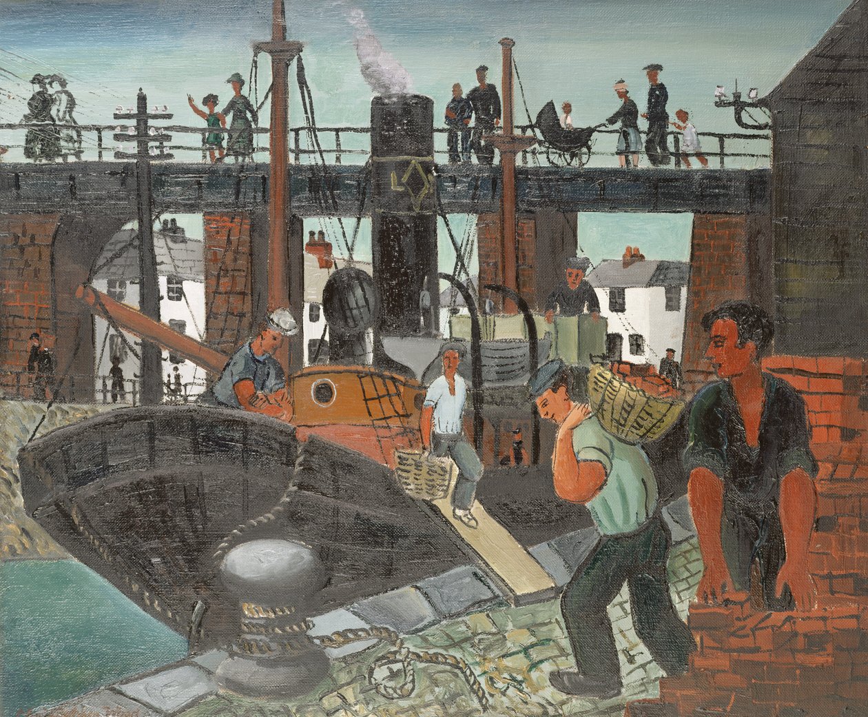 Załadunek łodzi, St. Ives autorstwa Christopher Wood