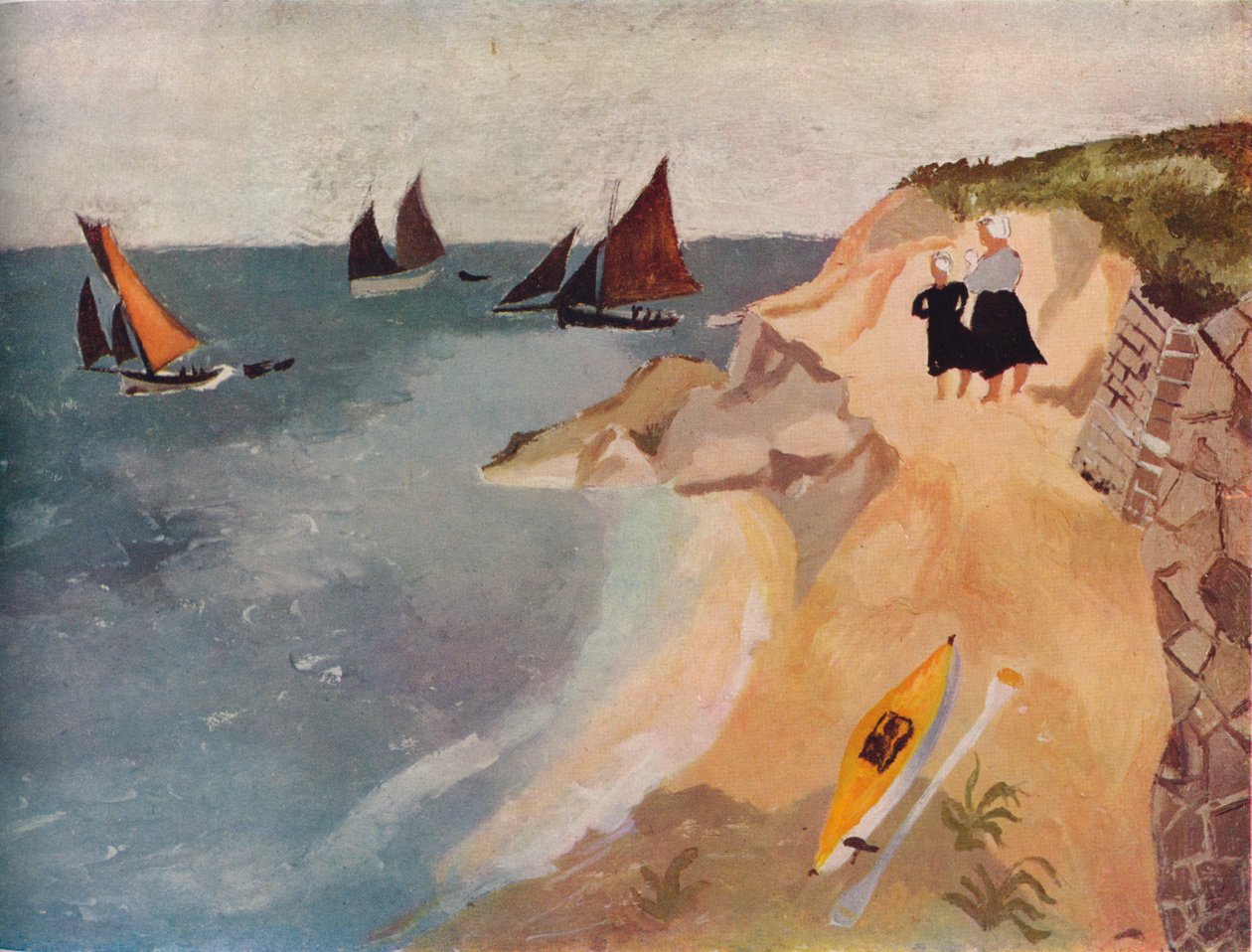 Pejzaż morski, Treboul, c1929, 1938 autorstwa Christopher Wood