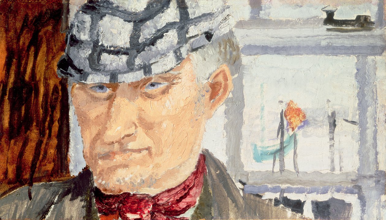 Rybak, 1928 (olej na tekturze) autorstwa Christopher Wood