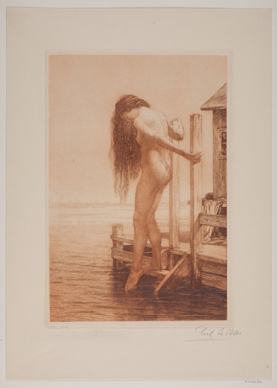 Kąpiąca się pani autorstwa Cilius Johannes Konrad Andersen