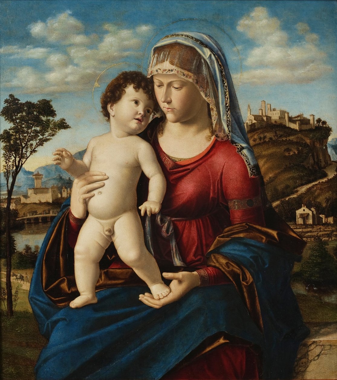 Madonna z Dzieciątkiem w krajobrazie autorstwa Cima da Conegliano