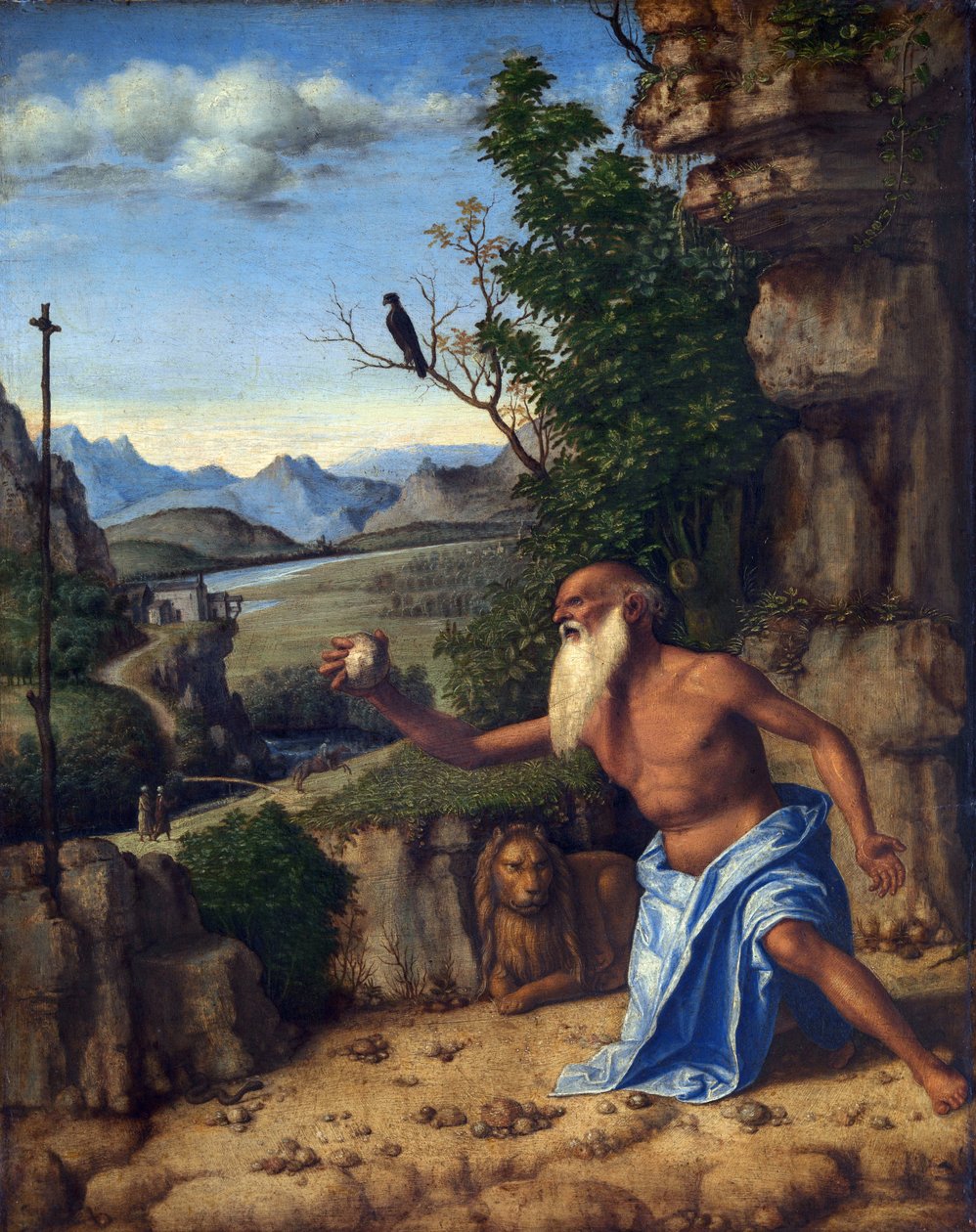 Św. Hieronim na pustyni (Cima da Conegliano Londyn) autorstwa Cima da Conegliano