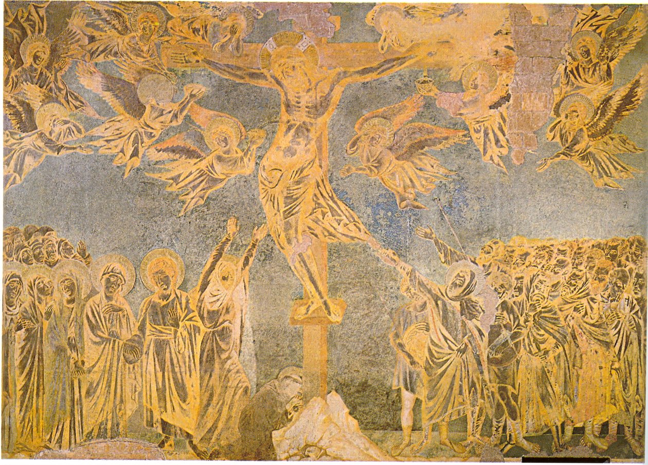 ukrzyżowanie w lewym transepcie autorstwa Cimabue