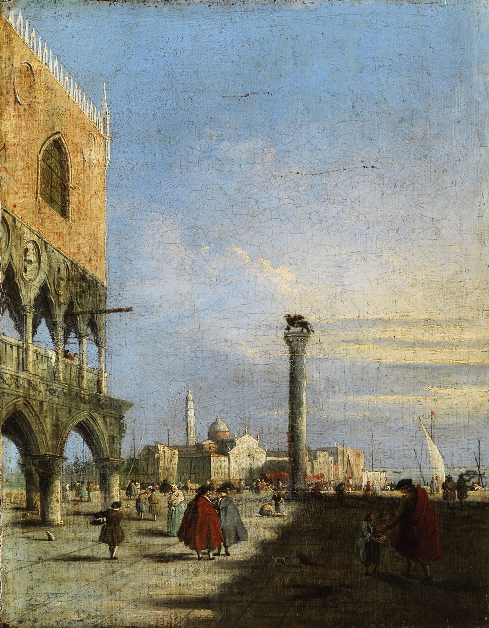 Piazza San Marco autorstwa Francesco circle of Guardi