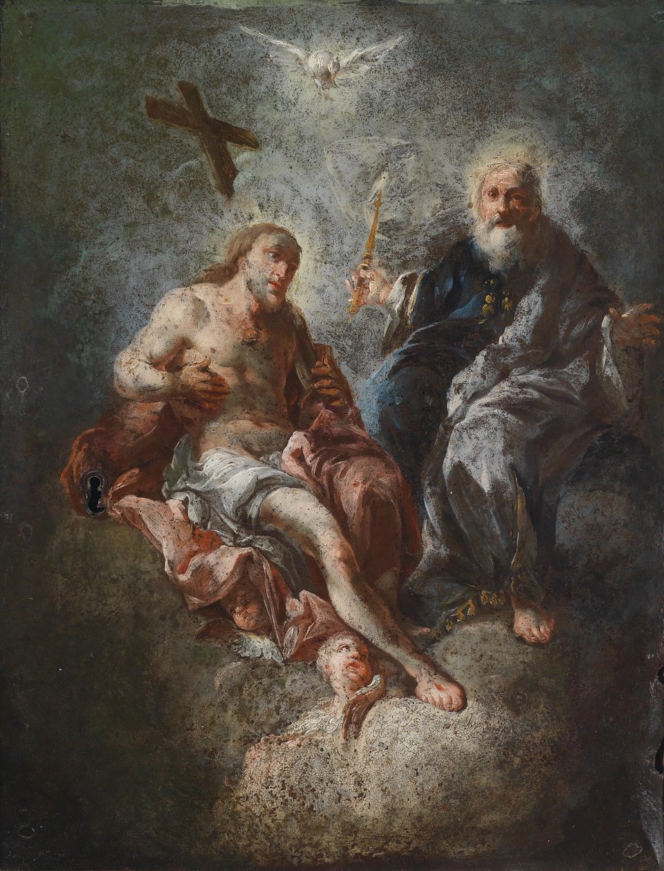 Siedziba Miłosierdzia (od drzwi tabernakulum) autorstwa Franz Anton Maulbertsch