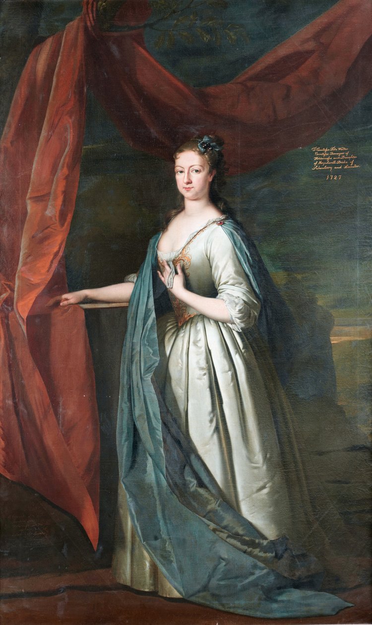 Frederica, hrabina FitzWalter autorstwa Circle of Joseph Highmore