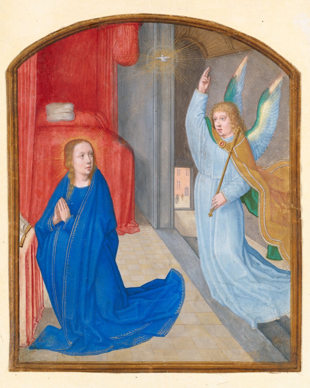 Zwiastowanie, ok. godz. 1510. autorstwa Circle of Gerard David