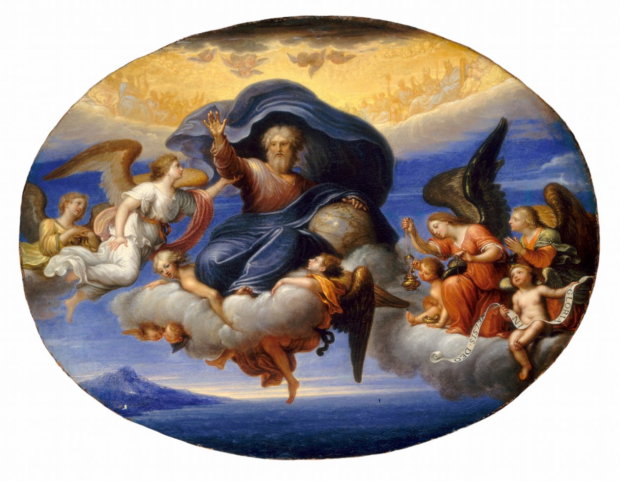 Bóg Ojciec autorstwa Circle of Pierre Mignard I
