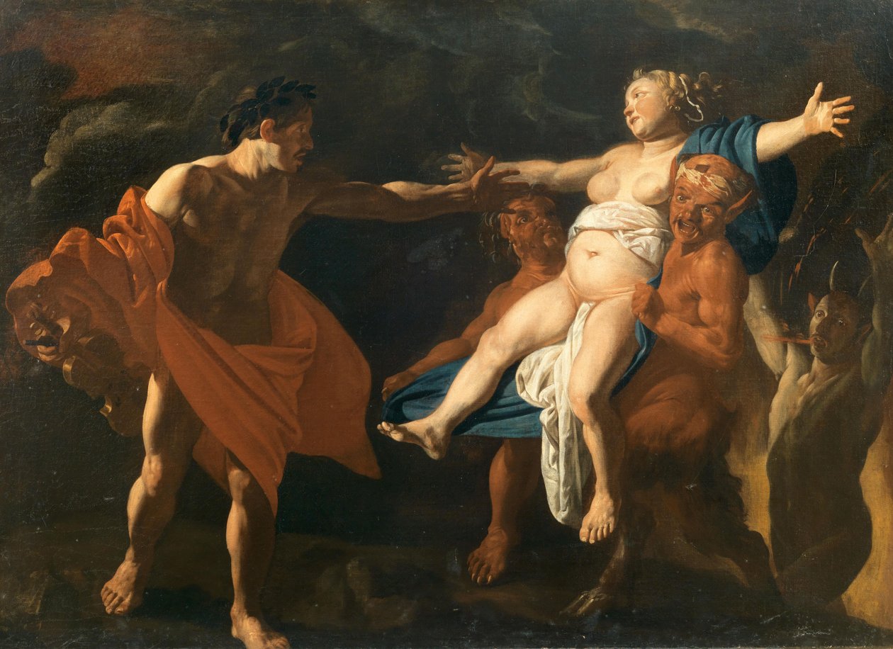 Orfeusz i Eurydyka. autorstwa Claes Cornelisz. Moeyaert