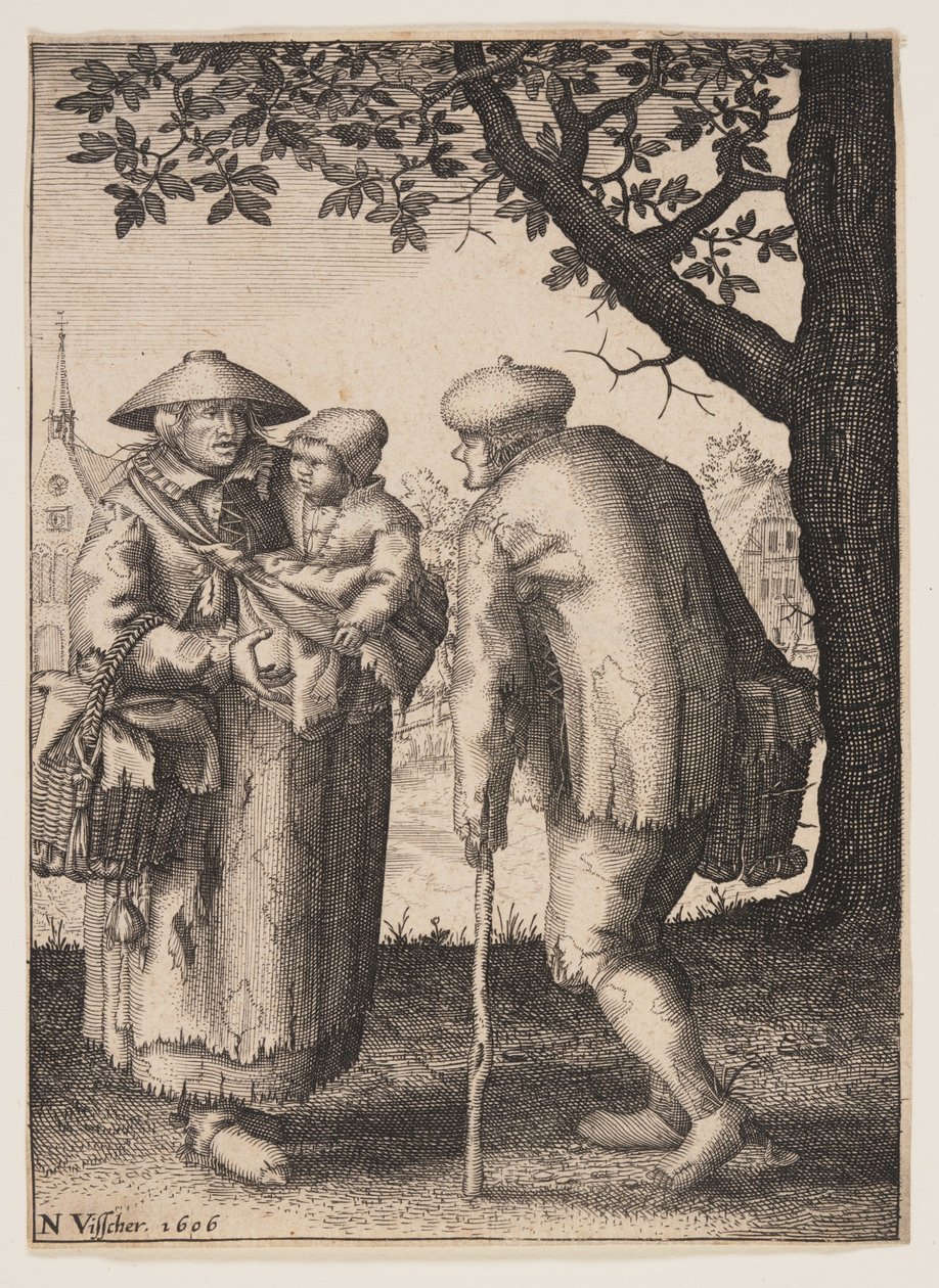 Rodzina chłopska autorstwa Claes Jansz. Visscher