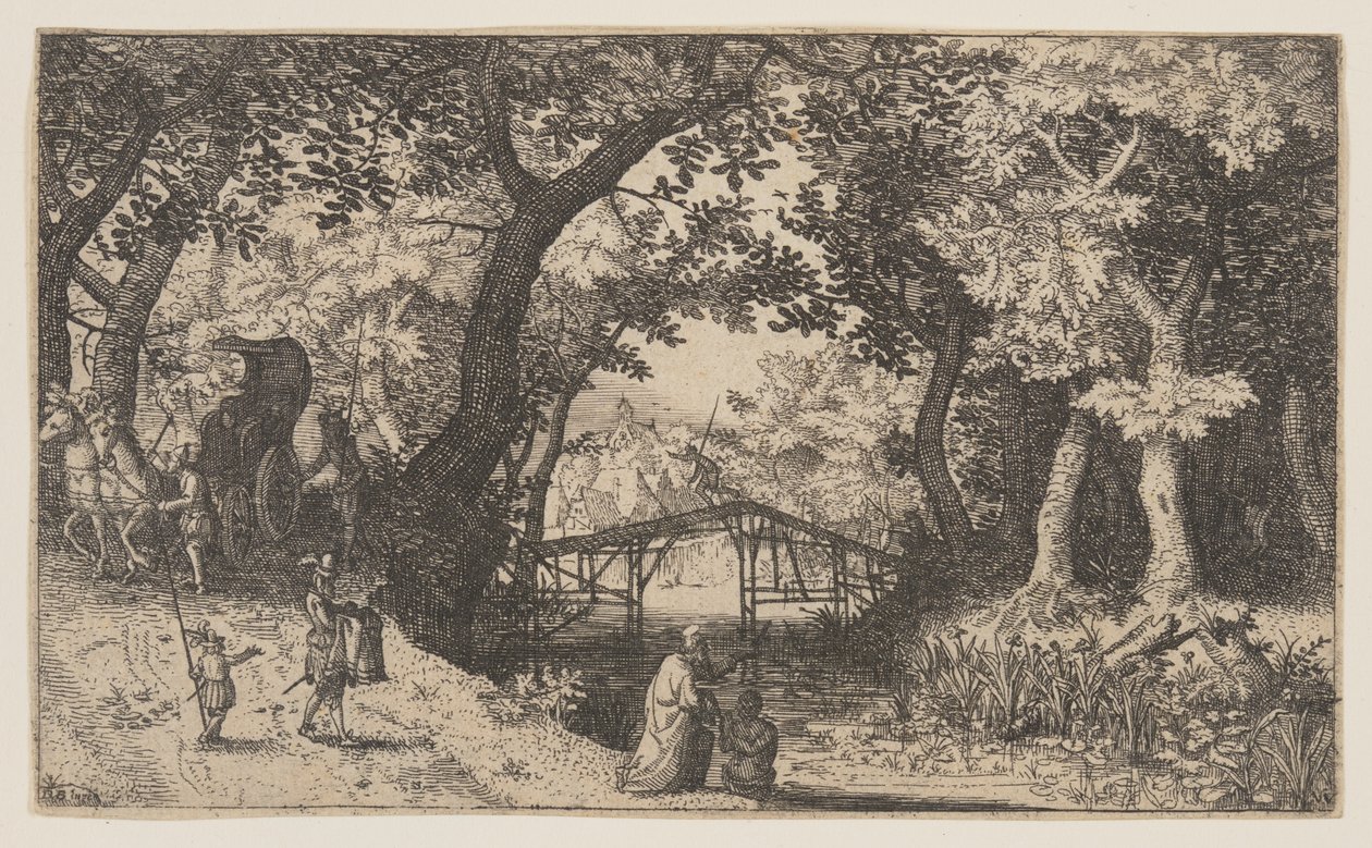 Chrzest eunucha autorstwa Claes Jansz. Visscher