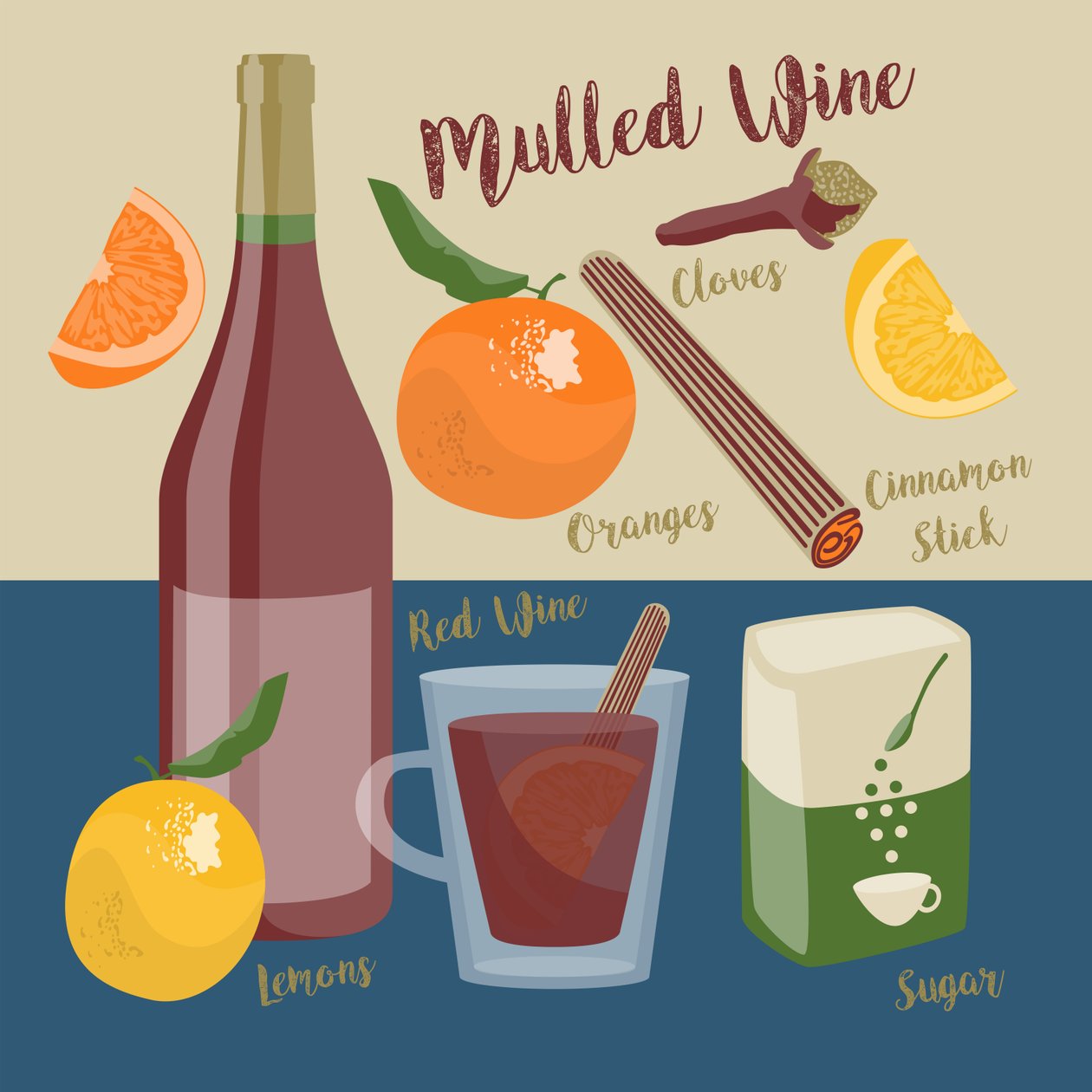 Grzane wino autorstwa Claire Huntley