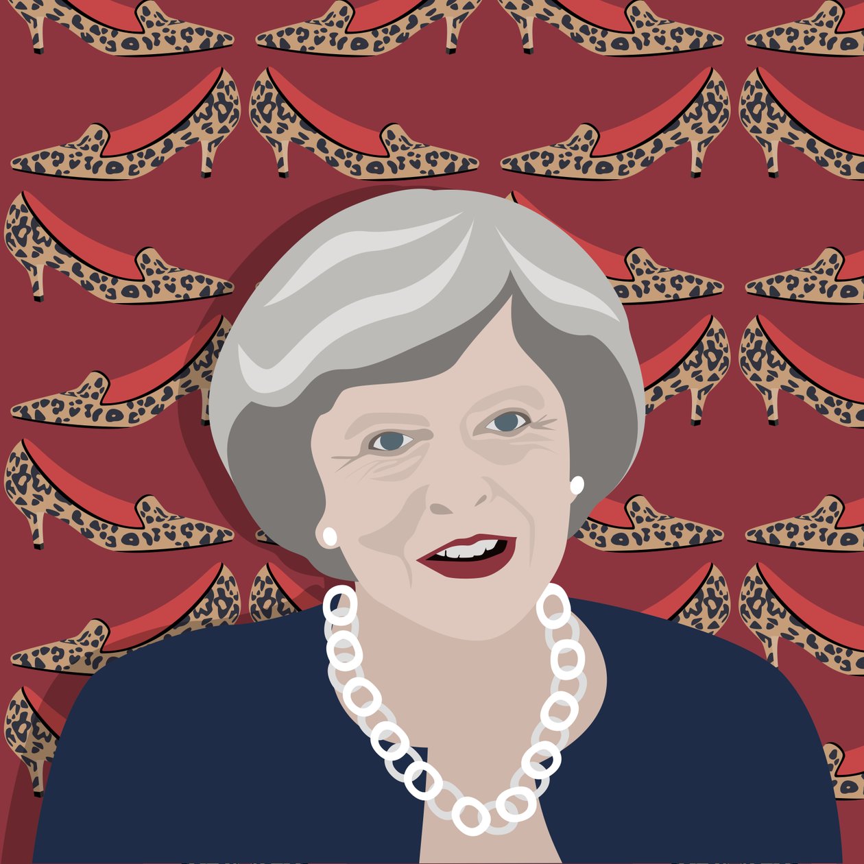 Theresa May i kocia piętka autorstwa Claire Huntley