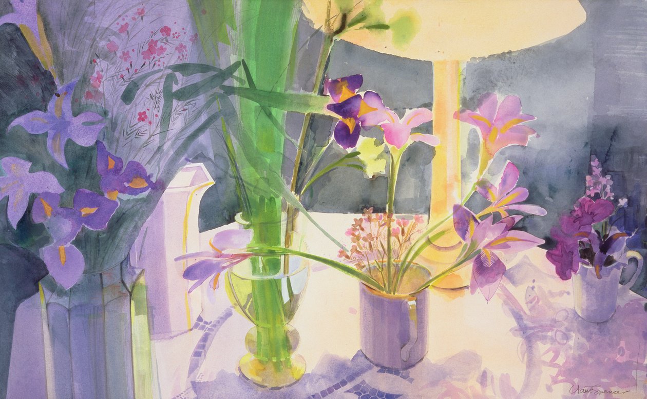 Irys zimowy (wc na papierze) autorstwa Claire Spencer